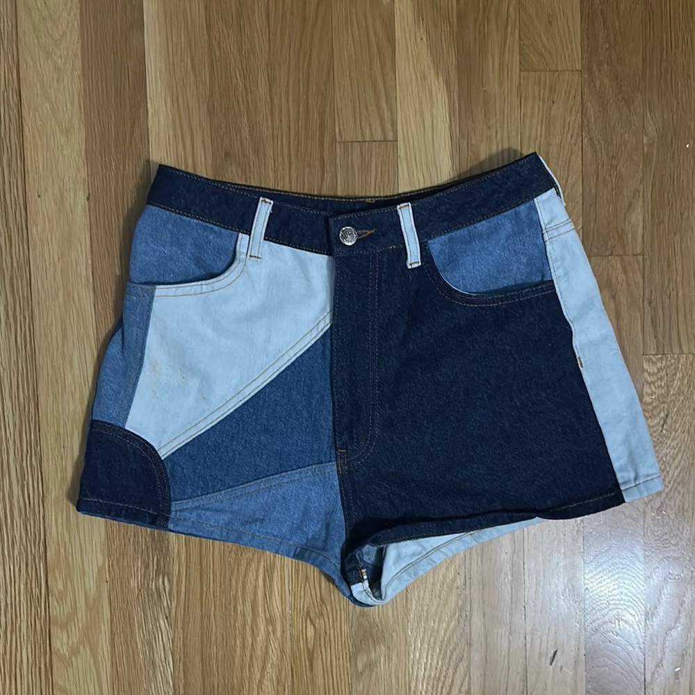 FARM RIO - Patchwork Denim Women's Shorts